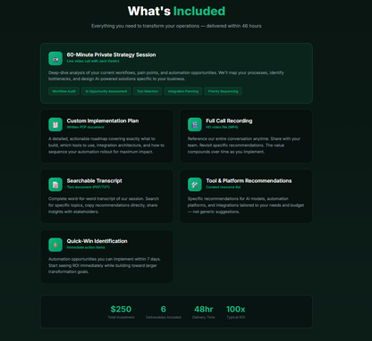 AI Automation Strategy Consulting Call | 1-Hour Expert Session with Implementation Plan | Jack Gewirz